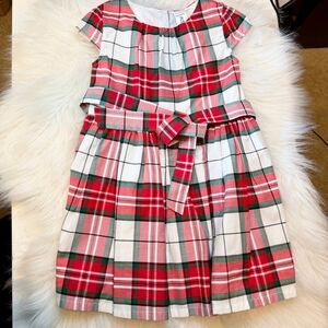 Carter’s Holiday Red Green White Plaid Dress  & Belt 3T NWOT Christmas Holidays
